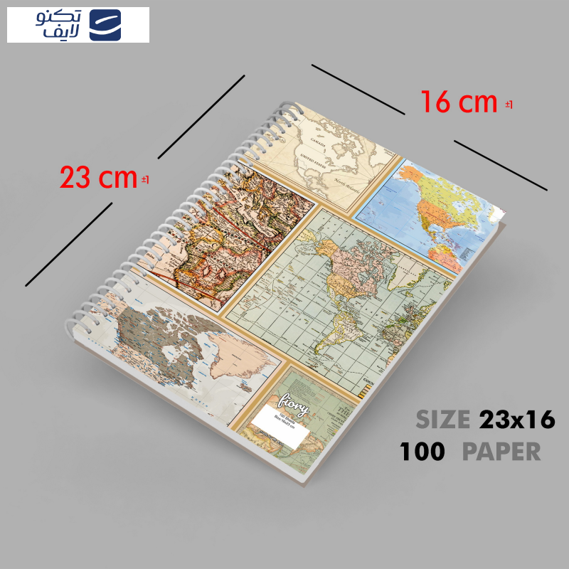 دفتر مشق 100 برگ مستر راد مدل نقشه جهان طرح world map کد fiory 2415  دفتر مشق 100 برگ مستر راد مدل نقشه جهان طرح world map کد fiory 2415