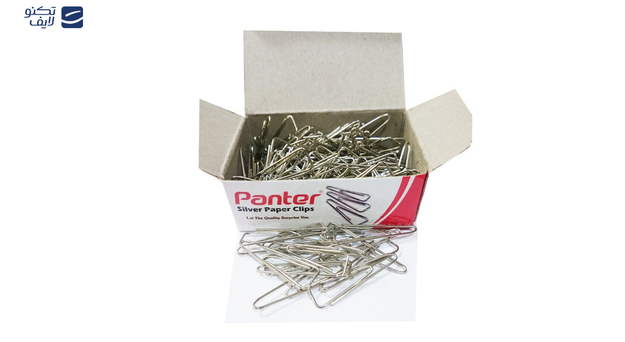 گیره کاغذ پنتر مدل سیلور بسته ی 10 عددی گیره کاغذ پنتر مدل سیلور بسته ی 10 عددی