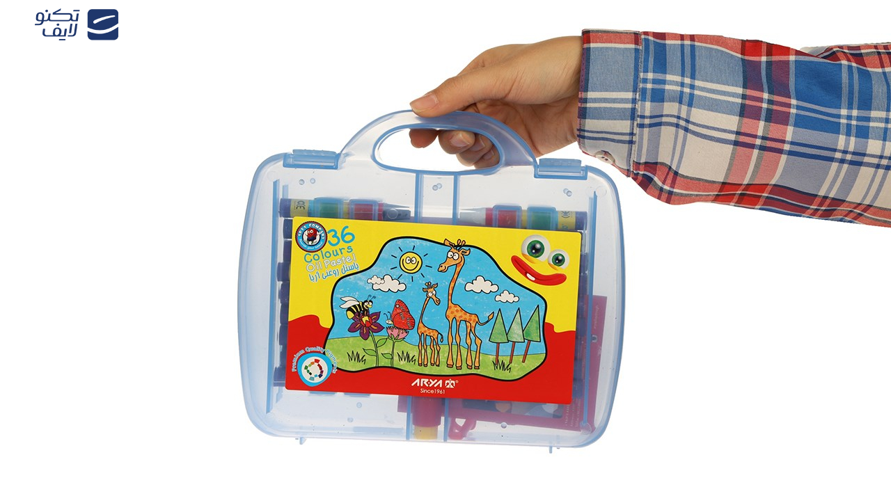 پاستل روغنی 36 رنگ آریا مدل 2032 پاستل روغنی 36 رنگ آریا مدل 2032
