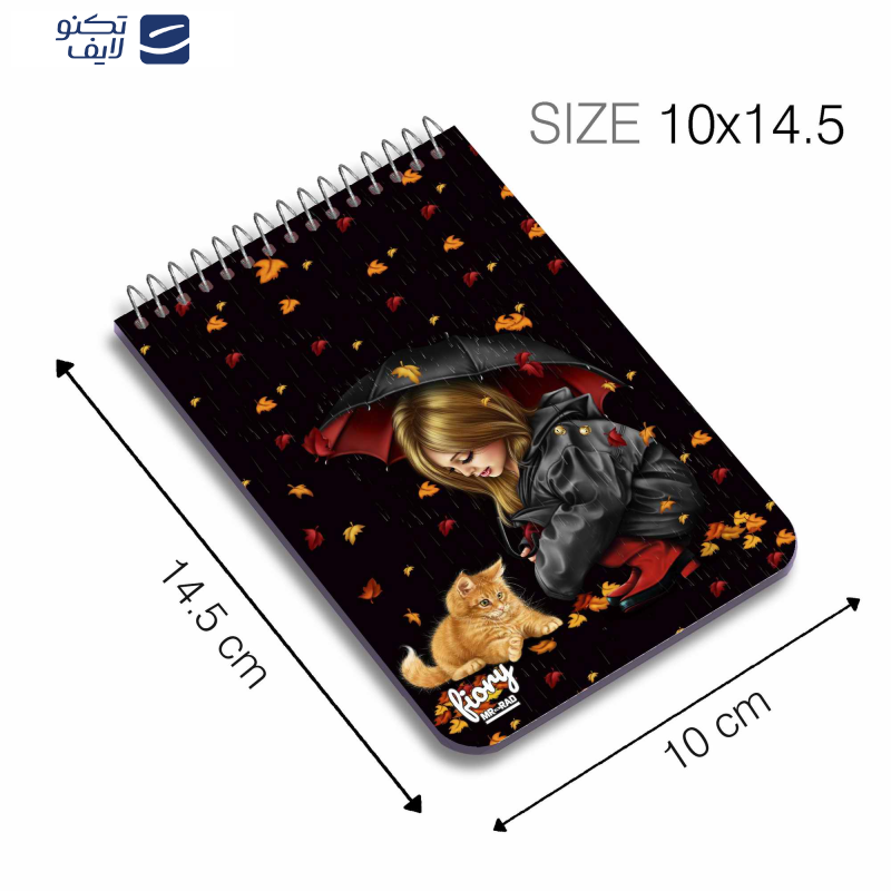 دفترچه یادداشت مسترراد طرح دختر پاییز و گربه مدل فانتزی کد fiory 1756 دفترچه یادداشت مسترراد طرح دختر پاییز و گربه مدل فانتزی کد fiory 1756