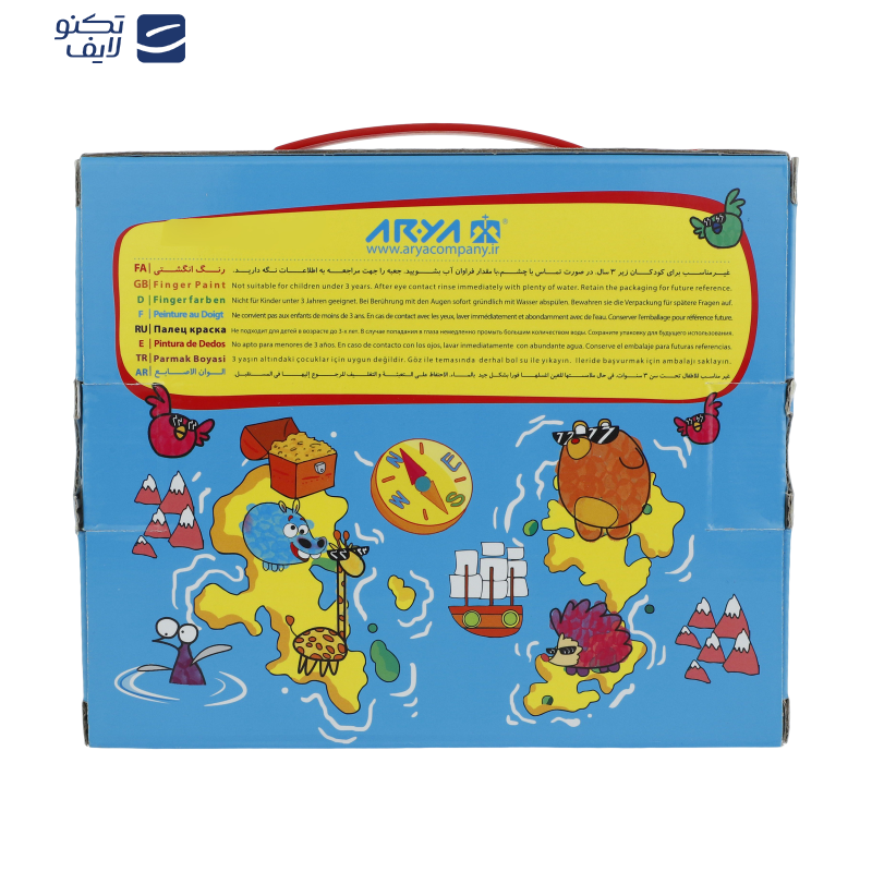 رنگ انگشتی 8 رنگ آریا مدل C-761 رنگ انگشتی 8 رنگ آریا مدل C-761
