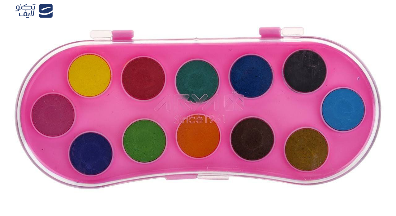 آبرنگ 12 رنگ آریا کد 5003 آبرنگ 12 رنگ آریا کد 5003