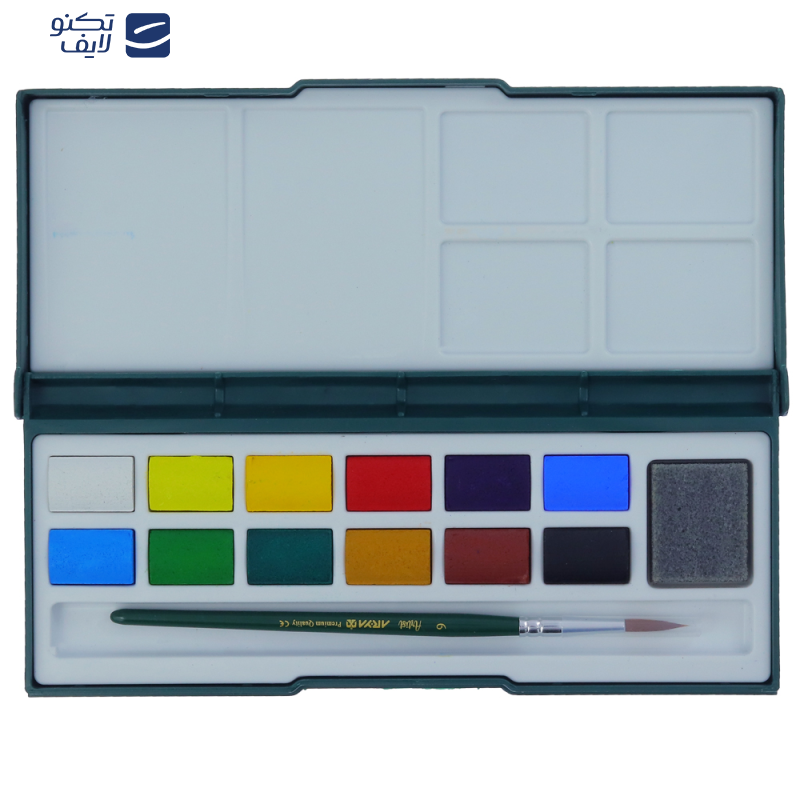 آبرنگ 12 رنگ آریا طرح رودخانه آبرنگ 12 رنگ آریا طرح رودخانه