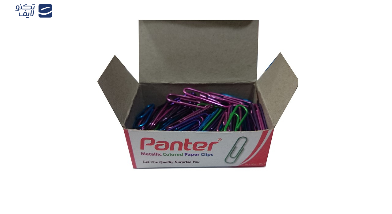 گیره کاغذ پنتر مدل متالیک بسته ی 10 عددی گیره کاغذ پنتر مدل متالیک بسته ی 10 عددی