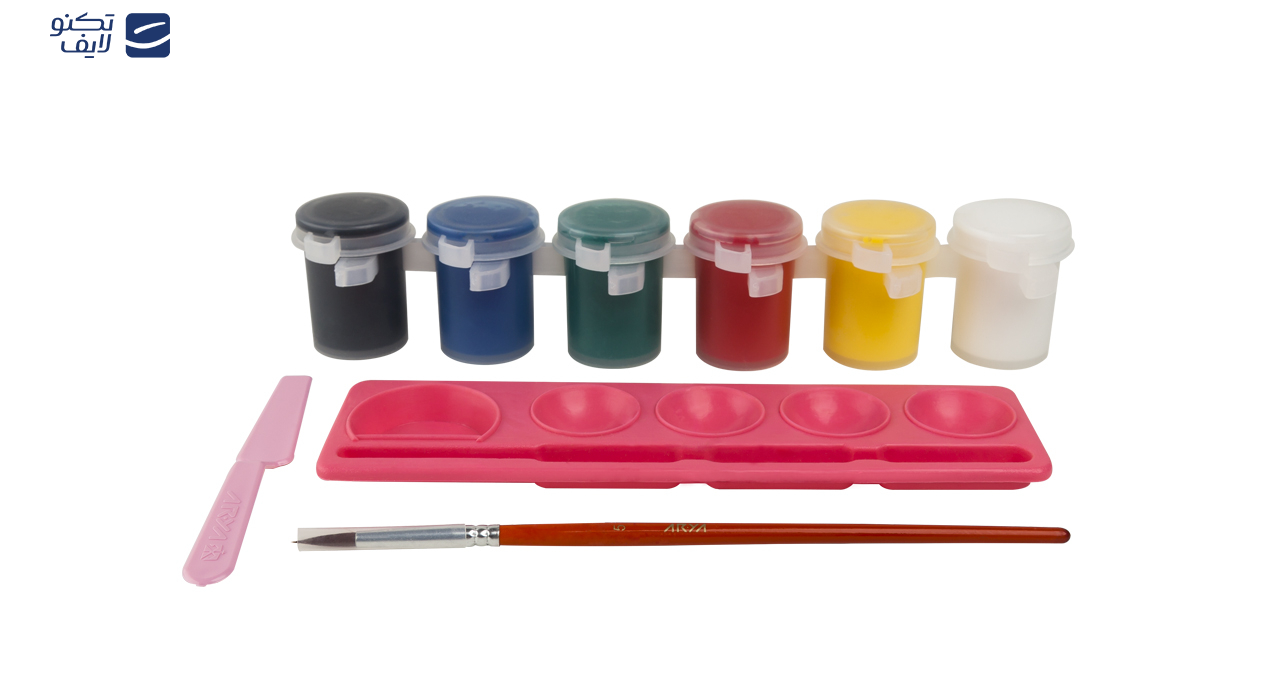 گواش 6 رنگ آریا مدل 4009