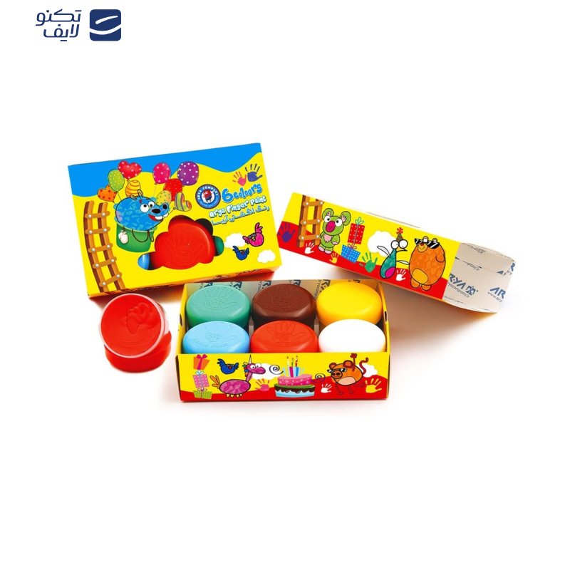 رنگ انگشتی 6 رنگ آریا کد 65171 رنگ انگشتی 6 رنگ آریا کد 65171