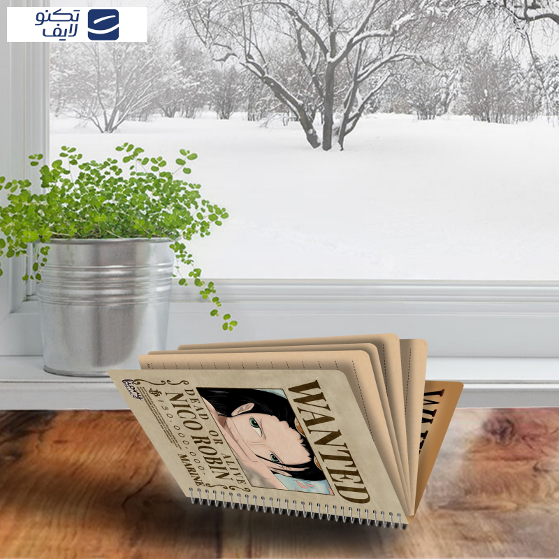 دفترچه یادداشت مستر راد مدل cheeck box طرح انیمه کد Nico Robin 2217