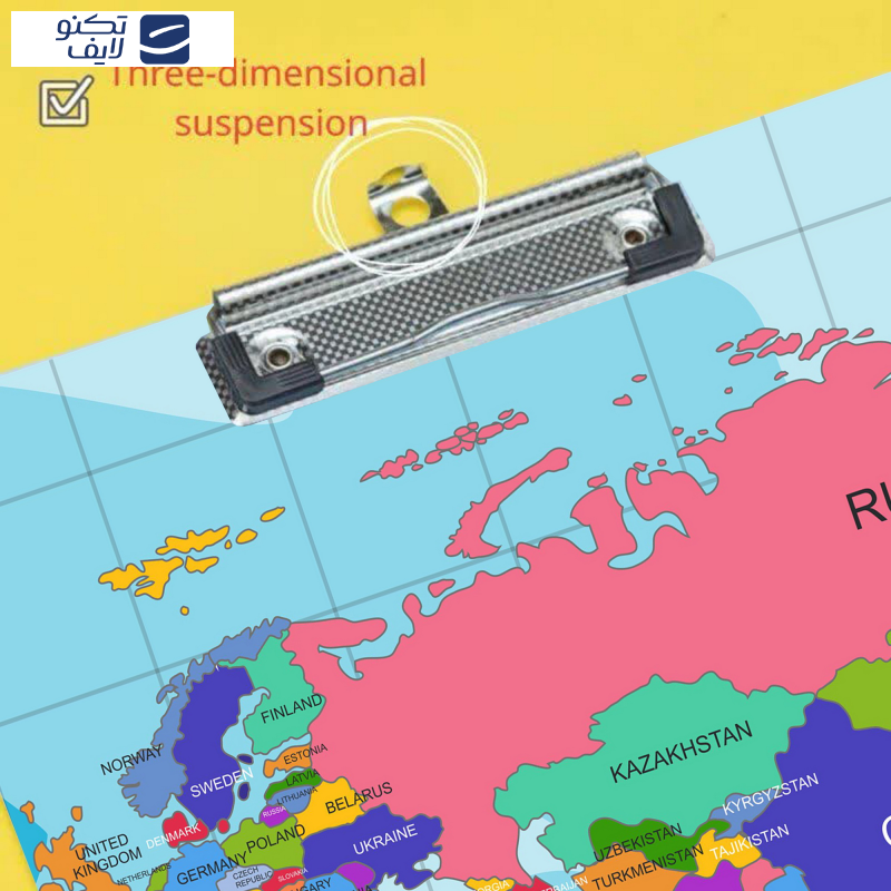 تخته شاسی مستر راد مدل نقشه جهان کد fiory 2417 سایز A4   تخته شاسی مستر راد مدل نقشه جهان کد fiory 2417 سایز A4