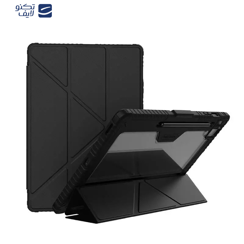 کیف کلاسوری نیلکین مدل Bumper Pro Multi-angle folding style مناسب برای تبلت سامسونگ Galaxy Tab S10 FE Plus کیف کلاسوری نیلکین مدل Bumper Pro Multi-angle folding style مناسب برای تبلت سامسونگ Galaxy Tab S10 FE Plus
