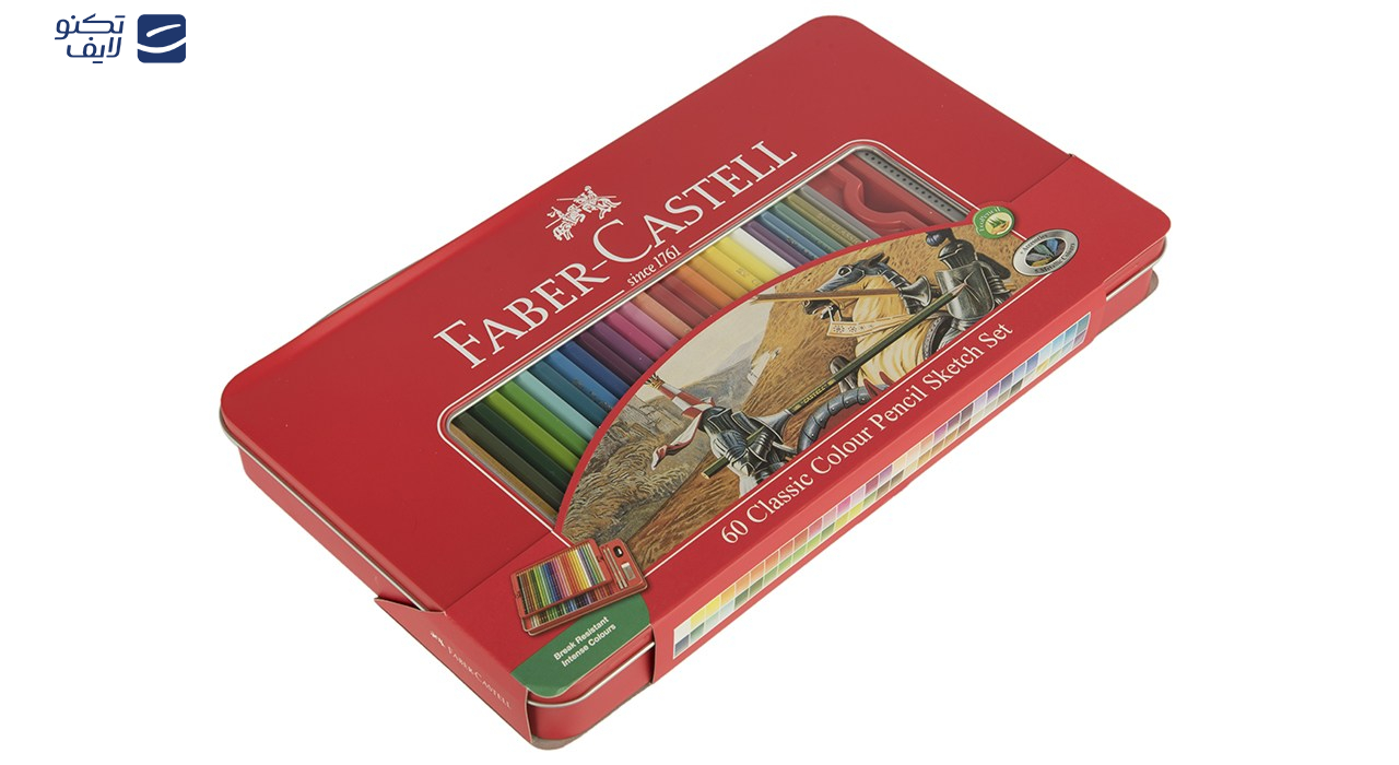 مداد رنگی 60 رنگ فابر-کاستل مدل Sketch مداد رنگی 60 رنگ فابر-کاستل مدل Sketch