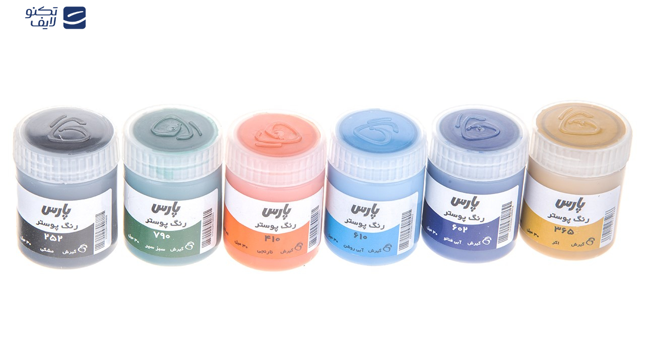 گواش 12 رنگ پارس مدل 0036