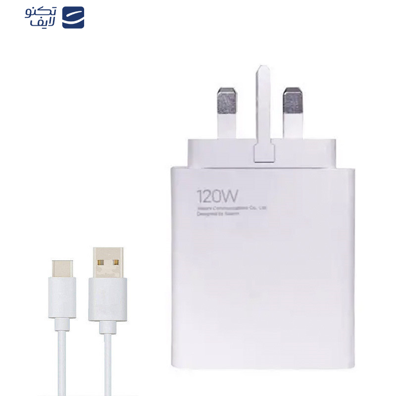 شارژر دیواری 120 وات شیائومی مدل MDY-13-EF به همراه کابل تبدیل USB-C شارژر دیواری 120 وات شیائومی مدل MDY-13-EF به همراه کابل تبدیل USB-C