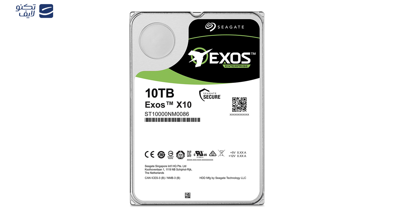 هارد دیسک اینترنال سیگیت مدل Exos ST10000NM0086 ظرفیت 10 ترابایت هارد دیسک اینترنال سیگیت مدل Exos ST10000NM0086 ظرفیت 10 ترابایت