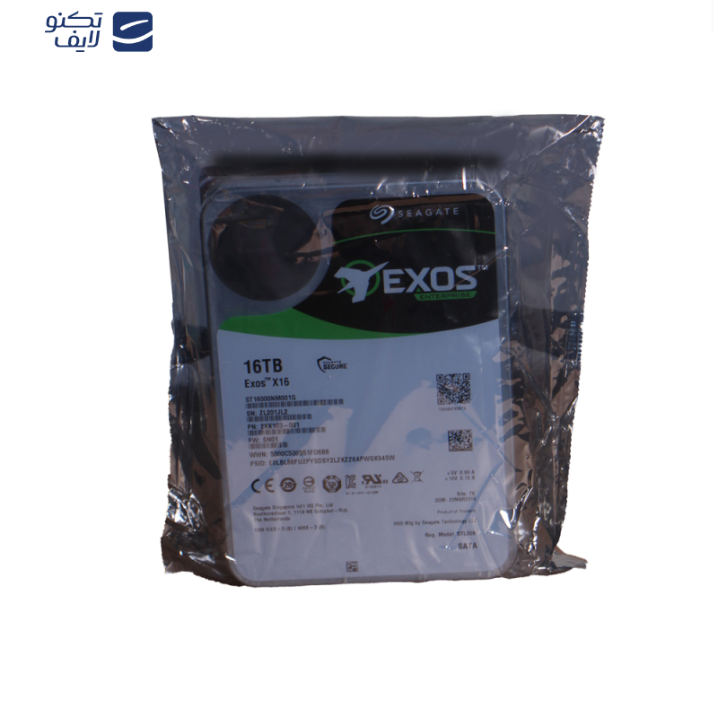 هارددیسک اینترنال سیگیت مدل ST16000NM001G Enterprise ظرفیت 16 ترابایت هارددیسک اینترنال سیگیت مدل ST16000NM001G Enterprise ظرفیت 16 ترابایت