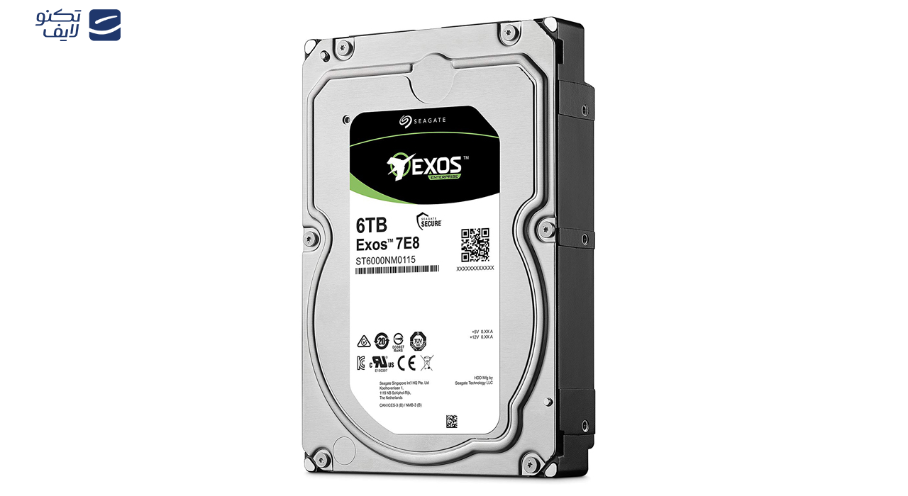 هارددیسک اینترنال سیگیت مدل Exos ST6000NM0115 ظرفیت 6 ترابایت هارددیسک اینترنال سیگیت مدل Exos ST6000NM0115 ظرفیت 6 ترابایت