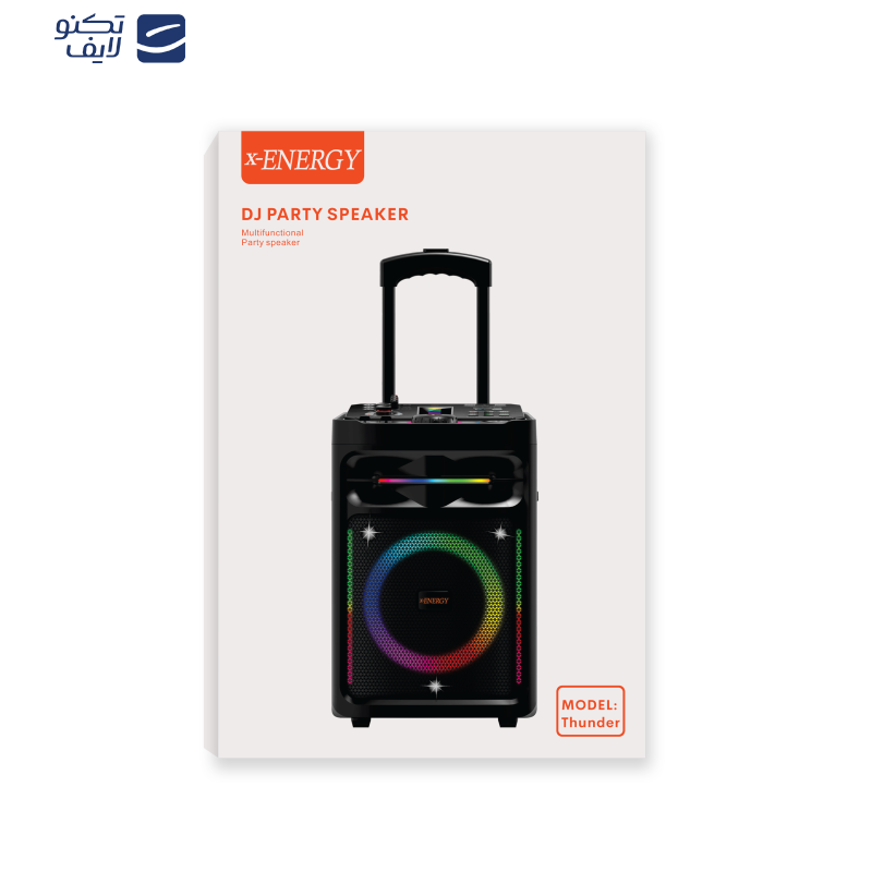اسپیکر چمدانی پارتی باکس ایکس انرژی مدل THUNDER اسپیکر چمدانی پارتی باکس ایکس انرژی مدل THUNDER