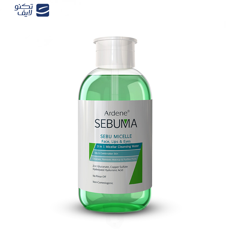 محلول پاککننده آرایش صورت آردن سبوما مدل 3-1 حجم 500 میلیلیتر محلول پاککننده آرایش صورت آردن سبوما مدل 3-1 حجم 500 میلیلیتر