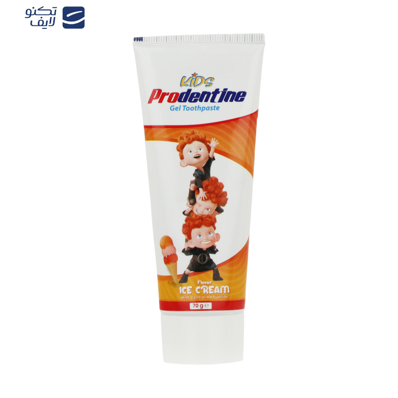 خمیر دندان ژله‌ای کودک پرودنتین مدل بستنی طرح Brave وزن 70 گرم