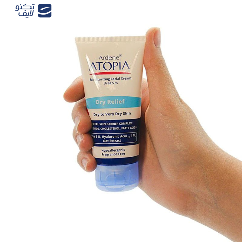 کرم مرطوب‌کننده صورت آردن آتوپیا مدل Dry Relief حجم 50 میلی‌لیتر