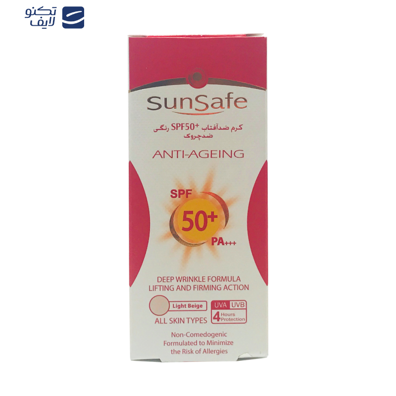کرم ضد آفتاب سان سیف مدل anti ageing حجم 50 میلی لیتر کرم ضد آفتاب سان سیف مدل anti ageing حجم 50 میلی لیتر