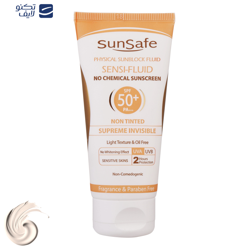 کرم ضدآفتاب سانسیف مدل سنسی فلوئید +SPF50، حجم 50 میلیلیتر کرم ضدآفتاب سانسیف مدل سنسی فلوئید +SPF50، حجم 50 میلیلیتر
