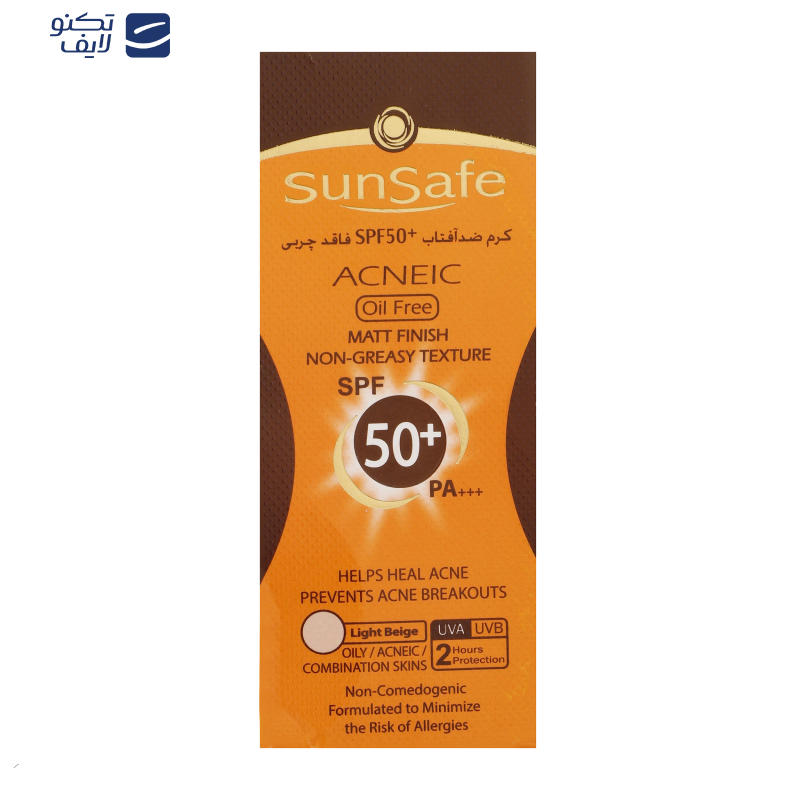 کرم ضدآفتاب و آنتیآکنه رنگی سانسیف مدل SPF50، مناسب پوستهای چرب، حجم 50 میلیلیتر کرم ضدآفتاب و آنتیآکنه رنگی سانسیف مدل SPF50، مناسب پوستهای چرب، حجم 50 میلیلیتر