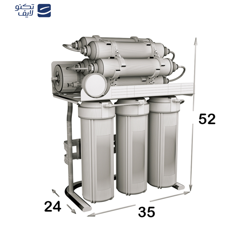 دستگاه تصفیه کننده آب اس اس وی مدل SuperTec 2W X900 به همراه شیر دوکاره دستگاه تصفیه کننده آب اس اس وی مدل SuperTec 2W X900 به همراه شیر دوکاره