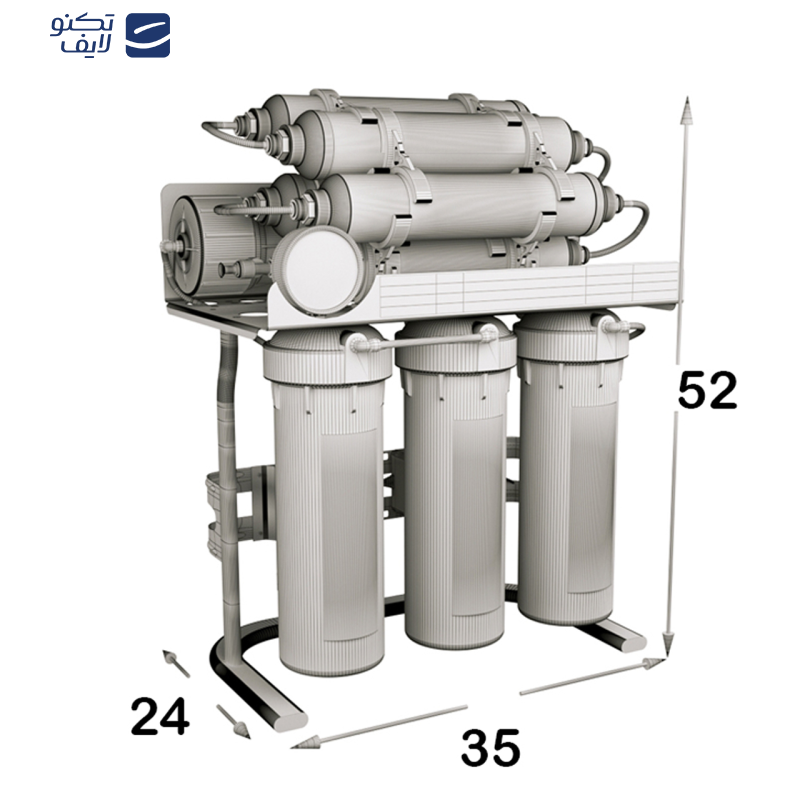 دستگاه تصفیه کننده آب اس اس وی مدل UltraTec 2W X900 به همراه شیر دوکاره دستگاه تصفیه کننده آب اس اس وی مدل UltraTec 2W X900 به همراه شیر دوکاره