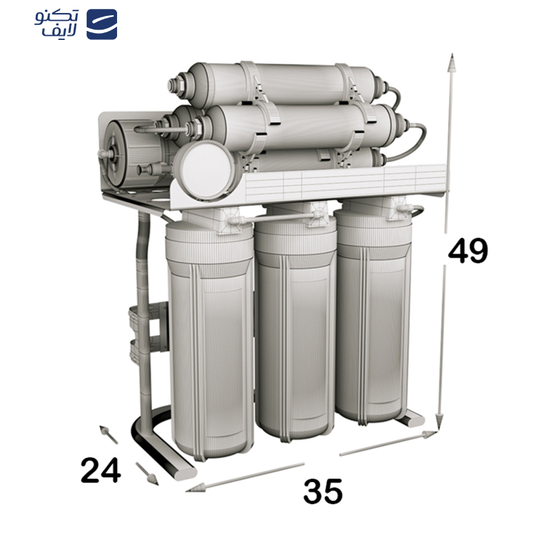 دستگاه تصفیه کننده آب اس اس وی مدل MaxSpring 2W X800 به همراه شیر دوکاره دستگاه تصفیه کننده آب اس اس وی مدل MaxSpring 2W X800 به همراه شیر دوکاره