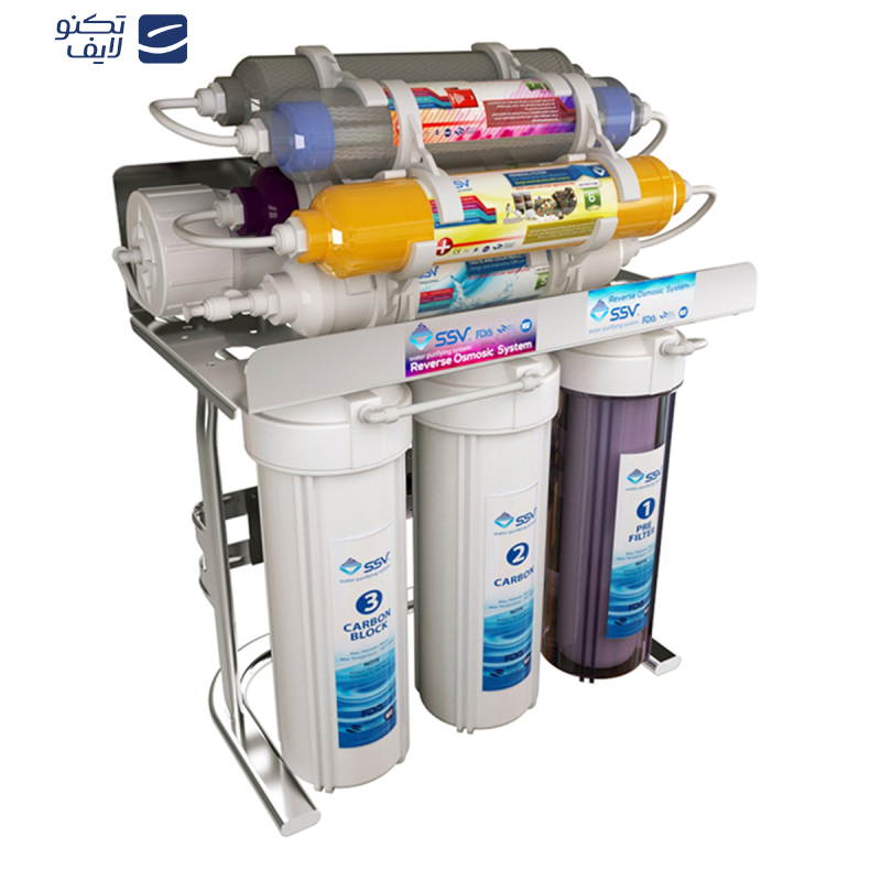دستگاه تصفیه آب اس اس وی مدل SuperClear 2W X1000 به همراه شیر دستگاه تصفیه آب