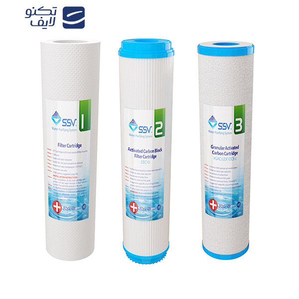 دستگاه تصفیه  آب اس اس وی مدل  BlueStar 2W X1050 به همراه شیردوکاره و فیلتر بسته 3 عددی