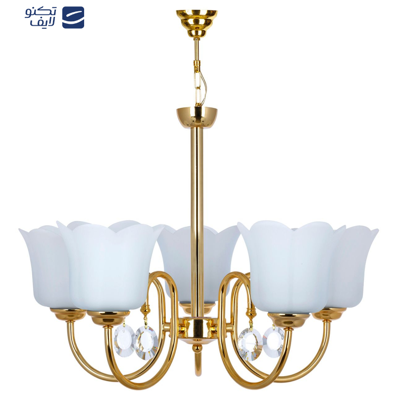 لوستر چشمه نور 5 شعله کد A856/5-O  