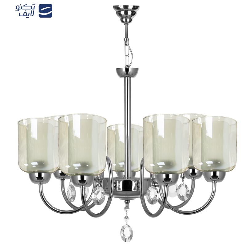 لوستر 7 شعله چشمه نور کد A812/7  لوستر 7 شعله چشمه نور کد A812/7