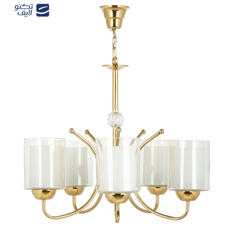 لوستر 5 شعله چشمه نور کد A824/5-G لوستر 5 شعله چشمه نور کد A824/5-G