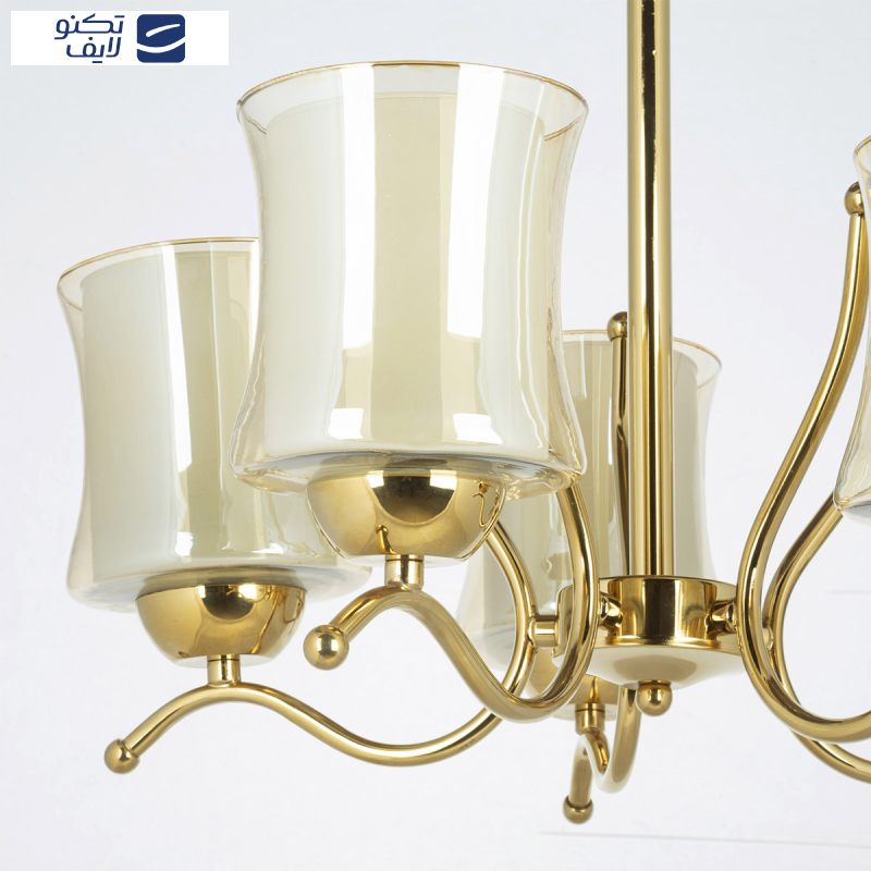 لوستر پنج شعله چشمه نور کد A823/5-G لوستر پنج شعله چشمه نور کد A823/5-G