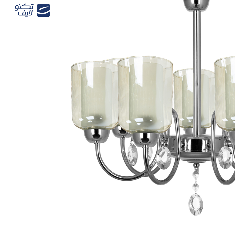 لوستر آویز هفت شعله چشمه نور کد A812/7-O لوستر آویز هفت شعله چشمه نور کد A812/7-O