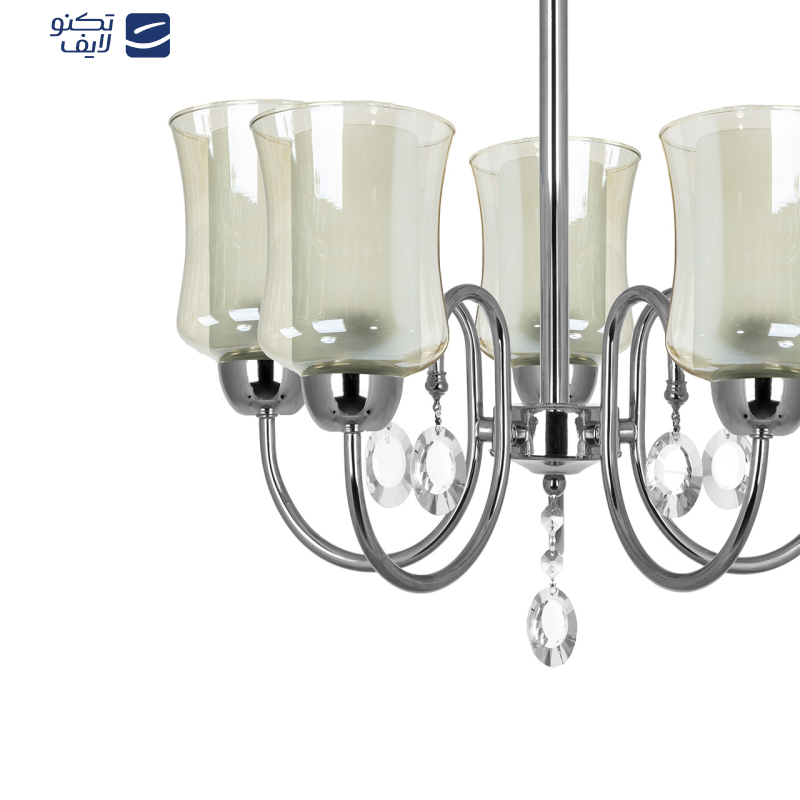 لوستر آویز پنج شعله چشمه نور کد A811/5-O لوستر آویز پنج شعله چشمه نور کد A811/5-O