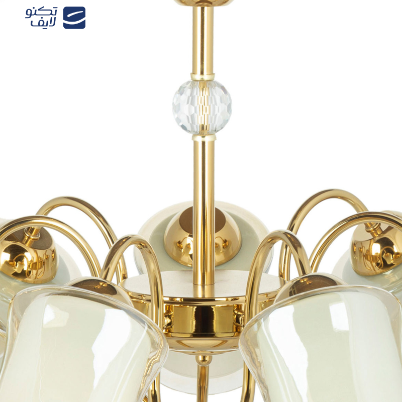 لوستر 7 شعله چشمه نور کد A833.7 لوستر 7 شعله چشمه نور کد A833.7