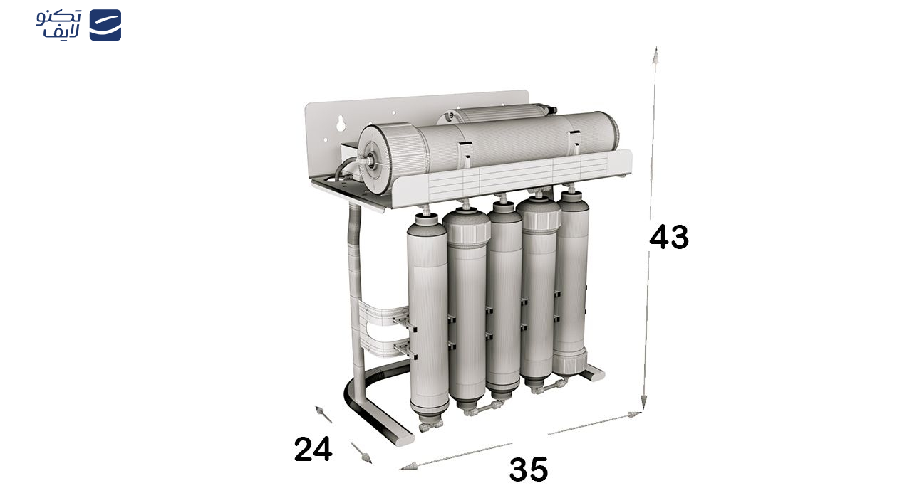 دستگاه تصفیه کننده آب اس اس وی مدل PureLine X600 دستگاه تصفیه کننده آب اس اس وی مدل PureLine X600