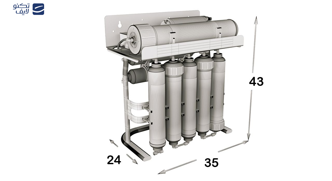 دستگاه تصفیه کننده آب خانگی اس اس وی مدل PureLine X830 دستگاه تصفیه کننده آب خانگی اس اس وی مدل PureLine X830