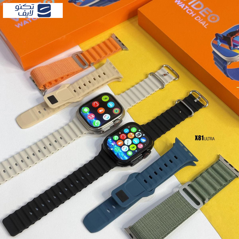 ساعت هوشمند ۴۹ میلیمتری ایکس اینوا مدل X81 ULTRA با بند سیلیکونی ساعت هوشمند ۴۹ میلیمتری ایکس اینوا مدل X81 ULTRA با بند سیلیکونی