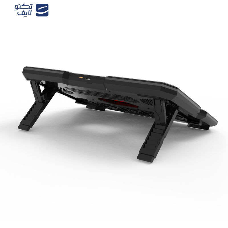 پایه خنک کننده لپ تاپ گیمینگ دارای پورت USB-C هترون مدل HCP138 پایه خنک کننده لپ تاپ گیمینگ دارای پورت USB-C هترون مدل HCP138