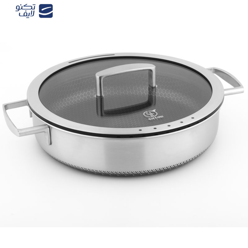 سرویس قابلمه و تابه 9 پارچه استیل جی فی نی مدل 09 سرویس قابلمه و تابه 9 پارچه استیل جی فی نی مدل 09