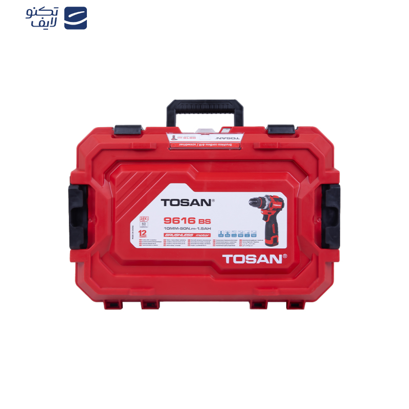 دریل پیچ گوشتی 10 میلی متری 16 ولت توسن مدل 9616BS دریل پیچ گوشتی 10 میلی متری 16 ولت توسن مدل 9616BS