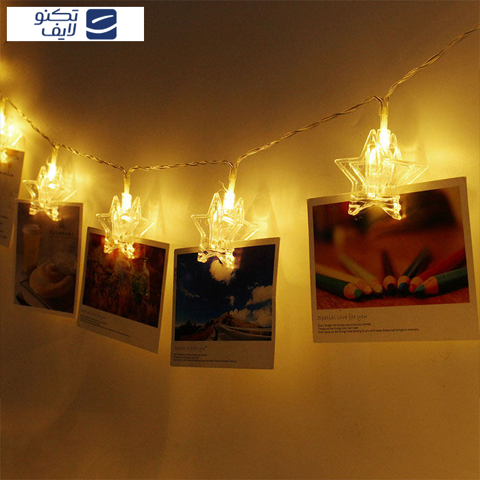 ریسه ال ای دی مدل گیره ستاره کد 20Lamp طول 4.5 متر