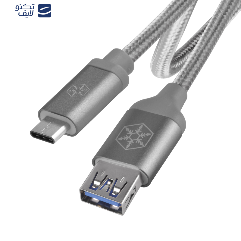 کابل تبدیل USB به USB-C سیلوراستون مدل CPU05 طول 0.5 متر کابل تبدیل USB به USB-C سیلوراستون مدل CPU05 طول 0.5 متر