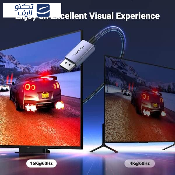 کابل DisplayPort 2.1 Male یوگرین مدل DP118 کد 15383 طول یک متر