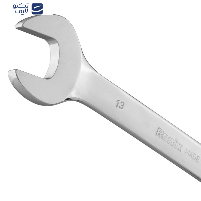 آچار یکسر تخت یک سر جغجغه رونیکس مدل RH-2163 سایز ۱۳ آچار یکسر تخت یک سر جغجغه رونیکس مدل RH-2163 سایز ۱۳