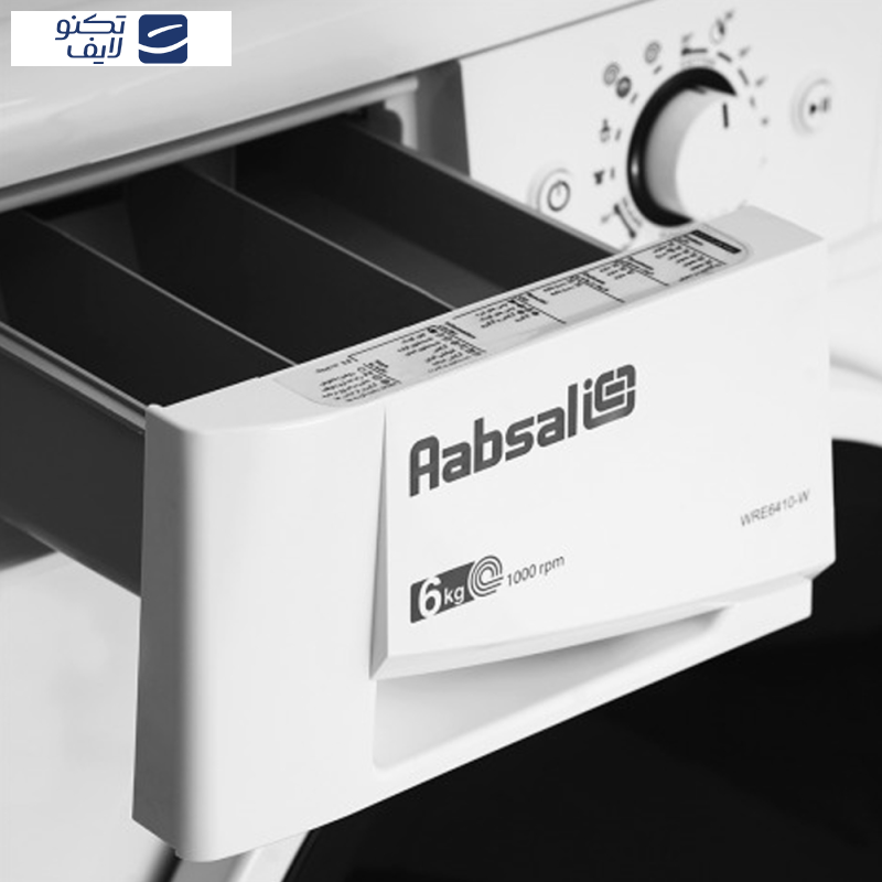 ماشین لباسشویی 6 کیلوگرم اتوماتیک آبسال مدل WRE6410-W