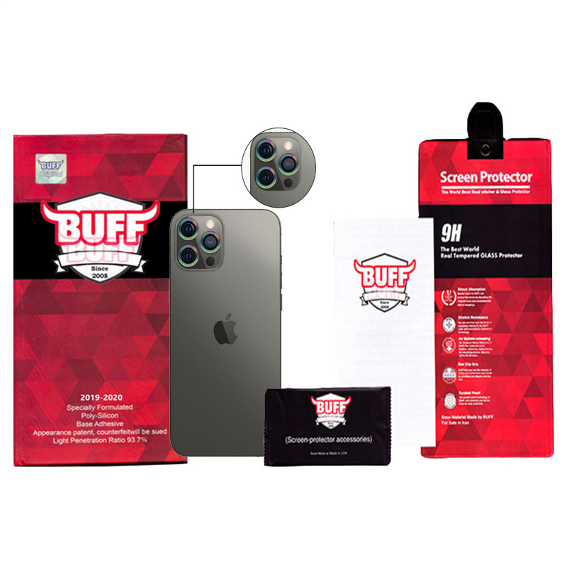 محافظ لنز دوربین گوشی اپل iphone 12 Pro Max بوف مدل CLRfilm  محافظ لنز دوربین گوشی اپل iphone 12 Pro Max بوف مدل CLRfilm